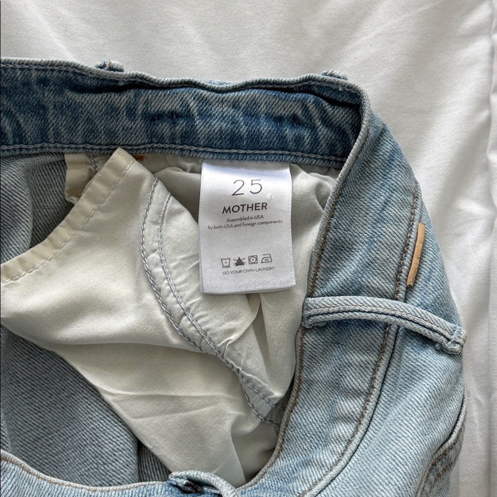 MOTHER Denim The Hustler Ankle Fray Jean in Rope’s End Size 25 - Picture 9 of 10
